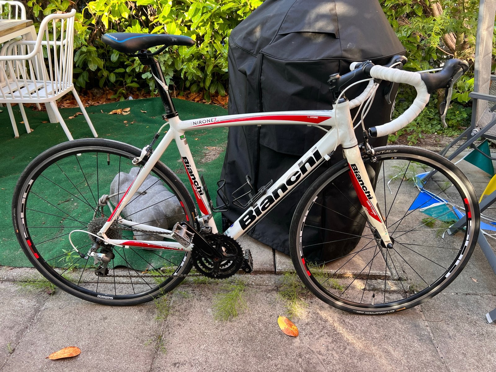 Bianchi Nirone 7 racefiets - 55cm frame - Shimano Tiagra, 28 inch, Gebruikt, Aluminium, 15 tot 20 versnellingen