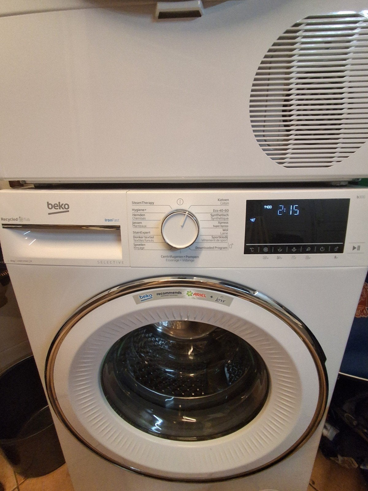 wasmachine 8KG.   €175,-, Ophalen, 1200 tot 1600 toeren, 8 tot 10 kg, Zo goed als nieuw