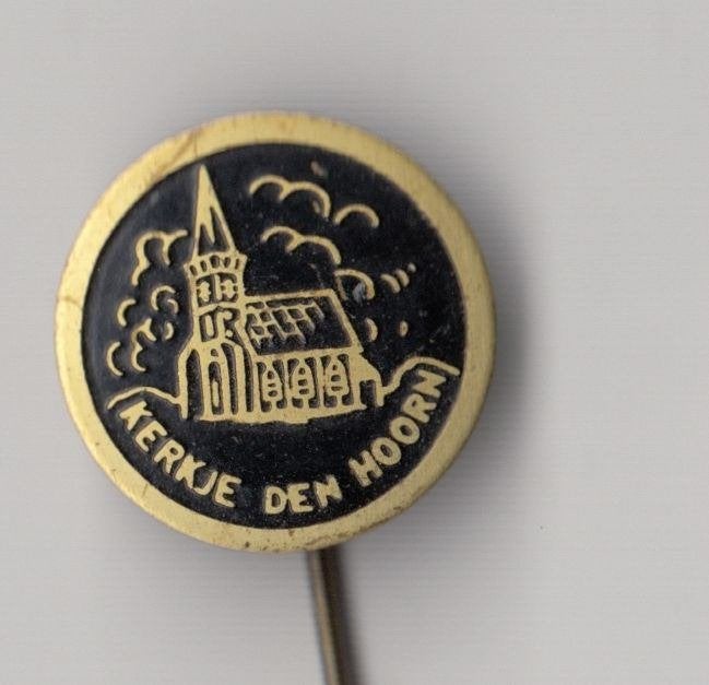 Texel Kerkje den Hoorn speldje, Verzamelen, Gebruikt, Niet vindbaar, Niet vindbaar, Speldje of Pin