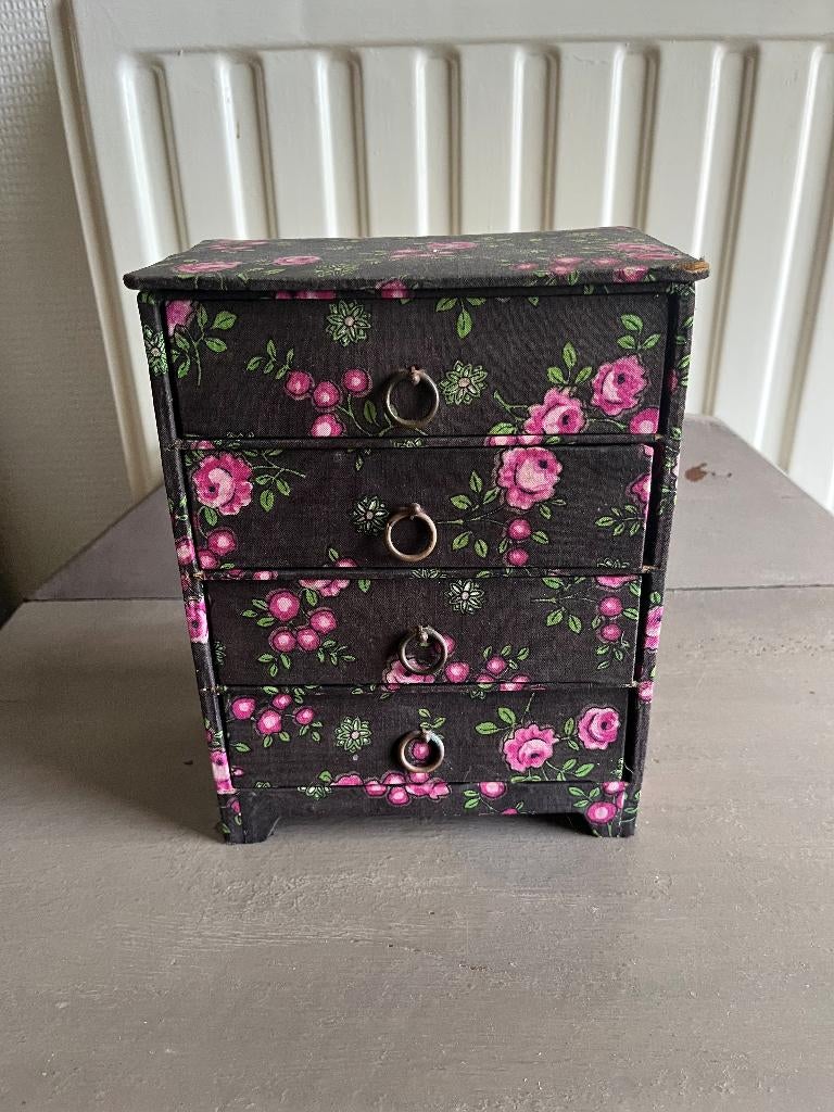 Vintage (retro) sieradenkastje, Antiek en Kunst, Ophalen of Verzenden