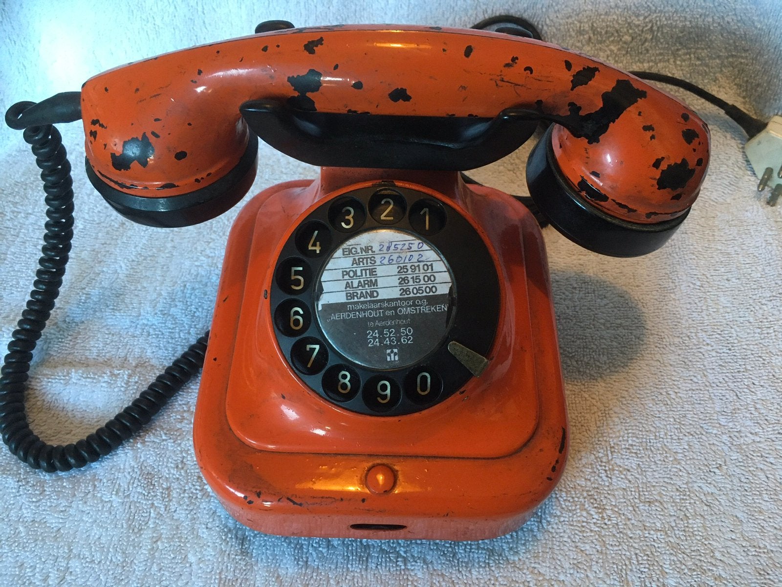 Ludieke opgepimpte Bakelieten  PTT  Heemaf Telefoon, Telecommunicatie, Ophalen of Verzenden, Gebruikt, Bakeliet