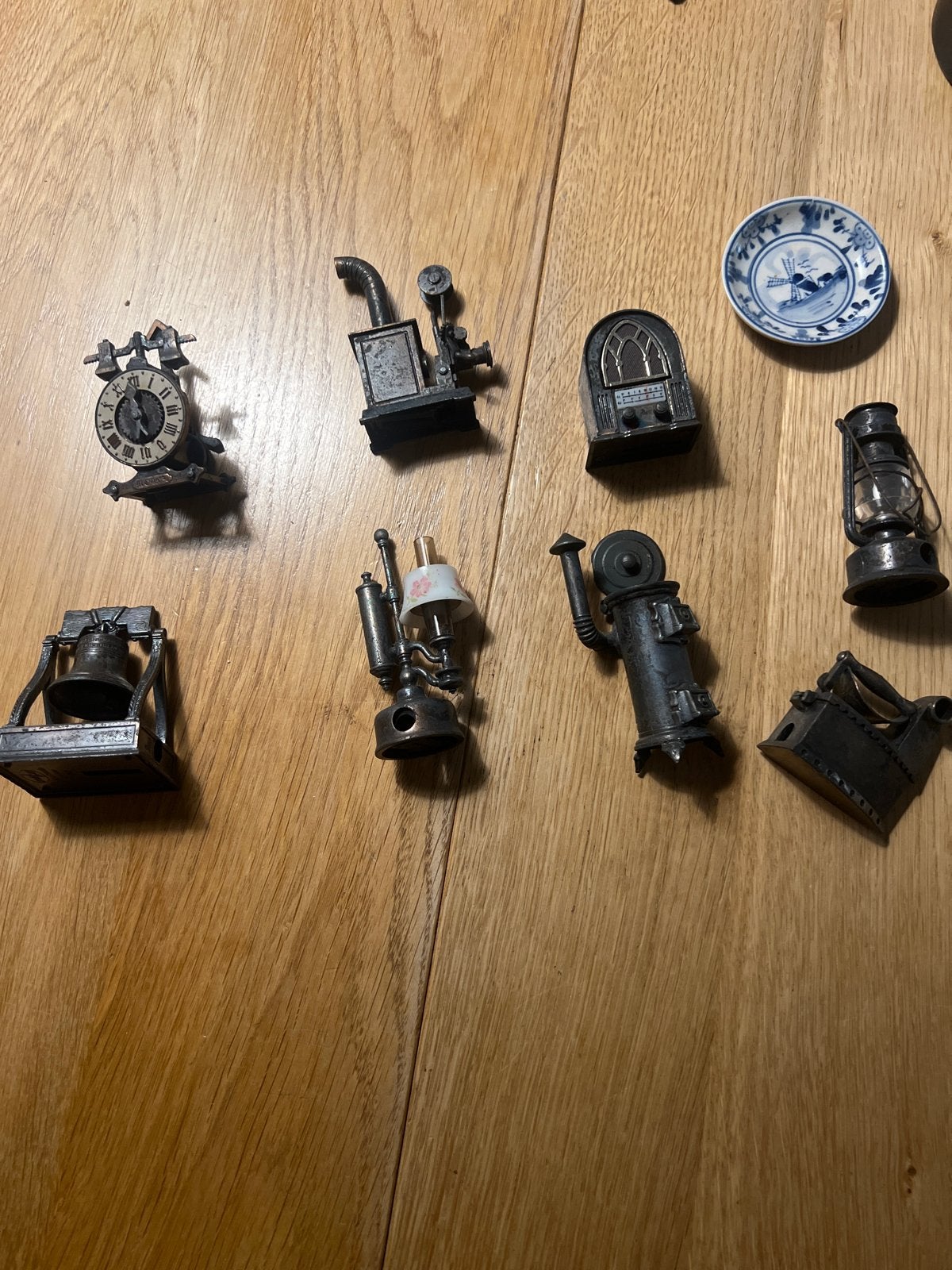 Miniatuur puntenslijpers - Decoratie/verzamelobject, Ophalen of Verzenden, Gebruikt