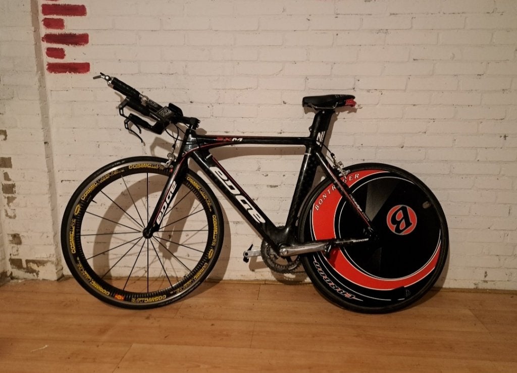 Carbon triatlonfiets TT, 28 inch, Gebruikt, Carbon, 49 tot 53 cm