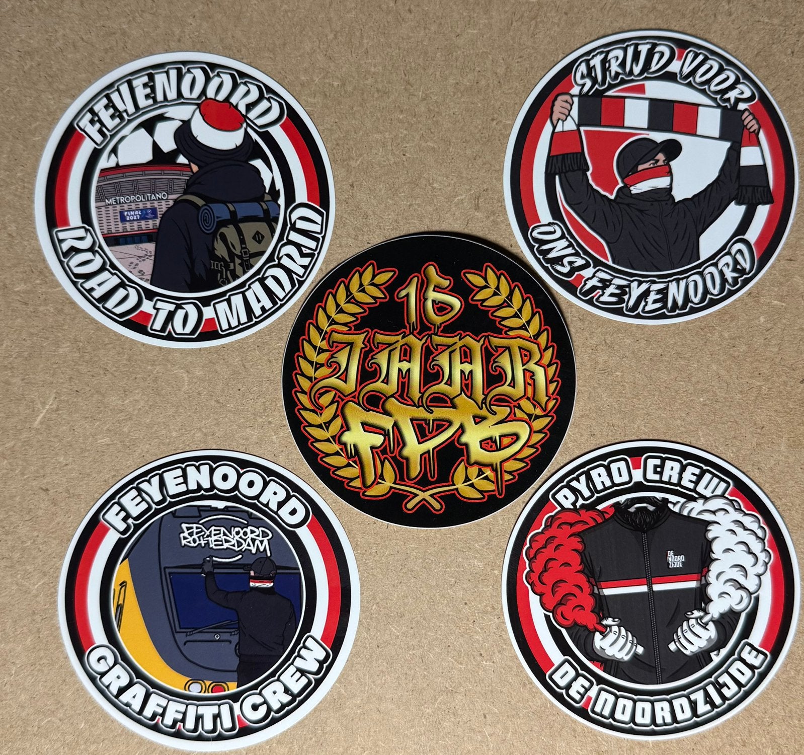Feyenoord stickers mix 8.0, Ophalen of Verzenden, Nieuw, Overige typen