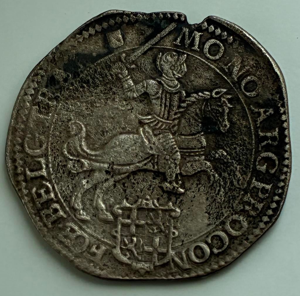 Zilveren Rijder 1668 UNC shipwreck coin VOC de Liefde, Ophalen of Verzenden, Overige landen