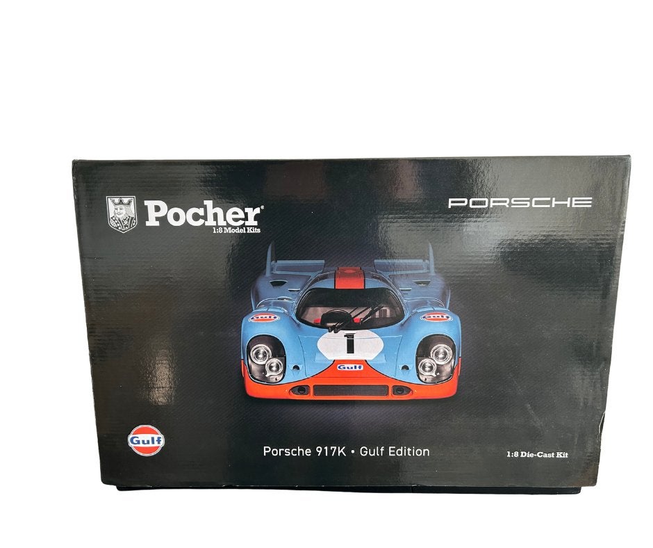 Pocher 1/8 Porsche 917K - Gulf edition nieuw, Hobby en Vrije tijd, Modelauto's | 1:18, Verzenden, Nieuw, Overige merken