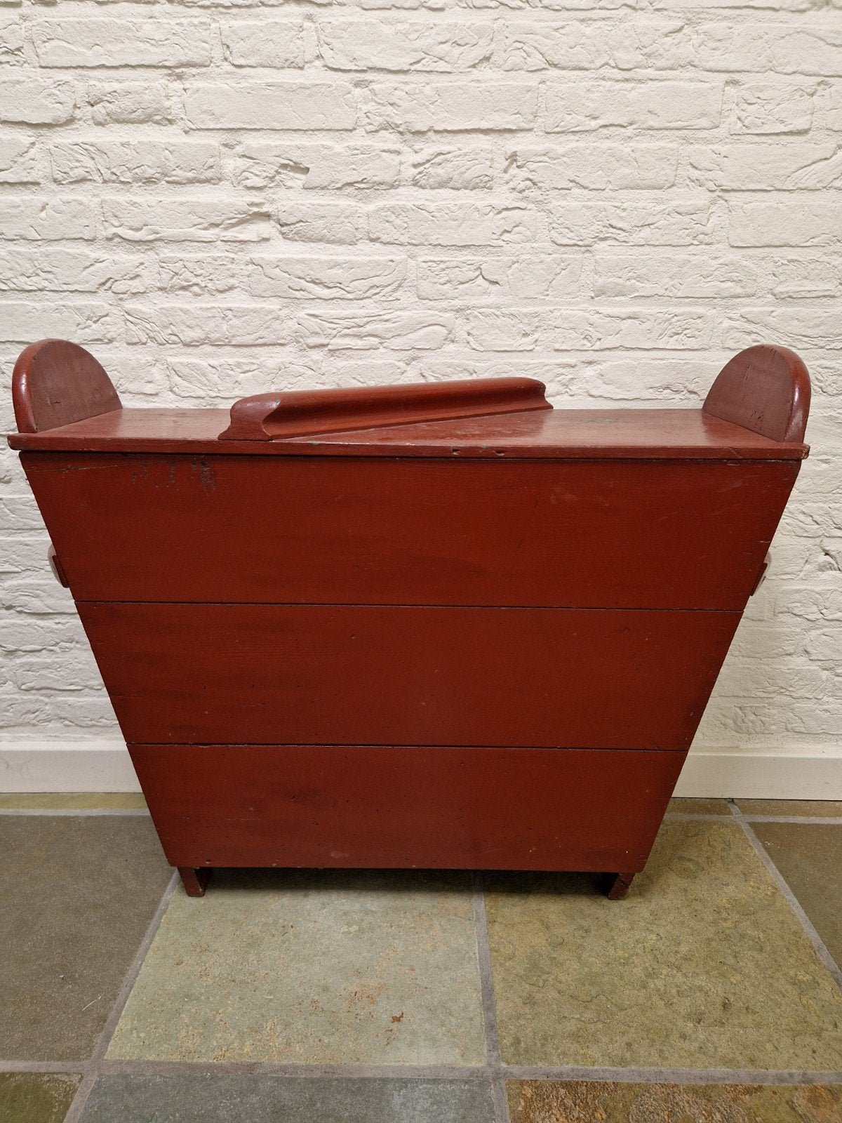 Brocante grenen meelkist (opbergkist), Ophalen, Gebruikt
