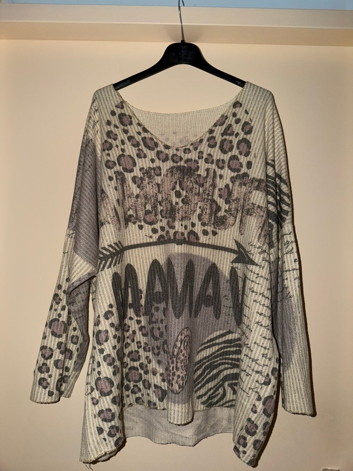 Dames beige print trui, Ophalen of Verzenden, Zo goed als nieuw, Beige