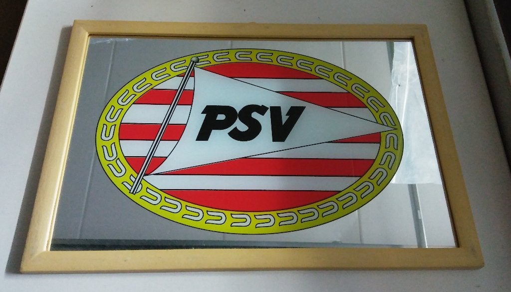 PSV Philips Eindhoven voetbal club spiegel voetbalclub, Verzamelen, Sportartikelen en Voetbal, Ophalen of Verzenden, Gebruikt