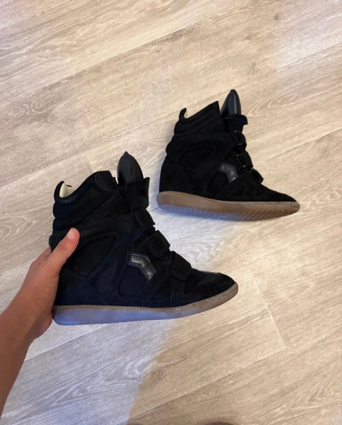 Isabel marant, Verzenden, Zo goed als nieuw, Zwart, Sneakers of Gympen