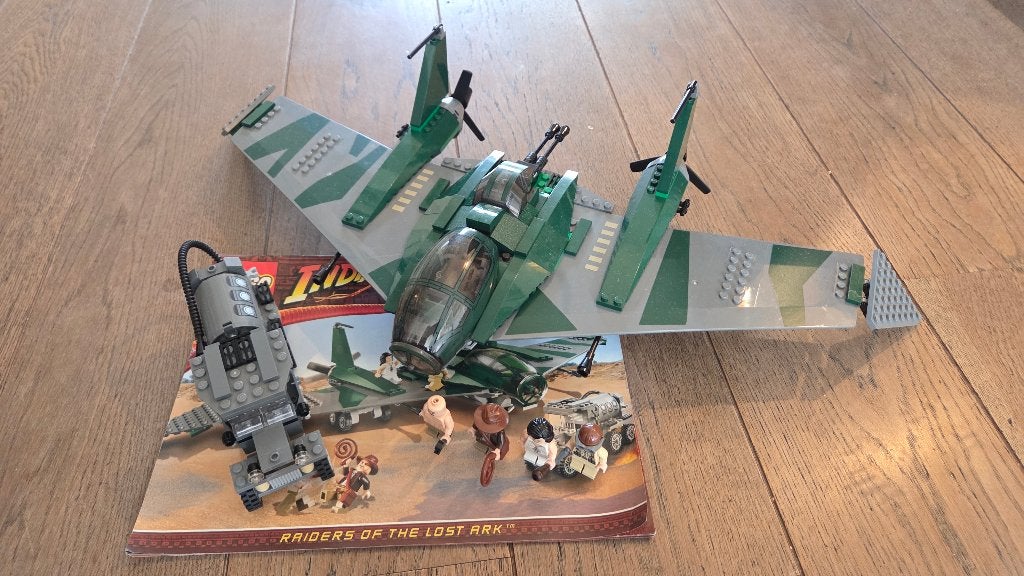 Lego Indiana Jones Set 7683 Fight on the Flying Wing, Overige thema's, Lego, Ophalen of Verzenden, Zo goed als nieuw