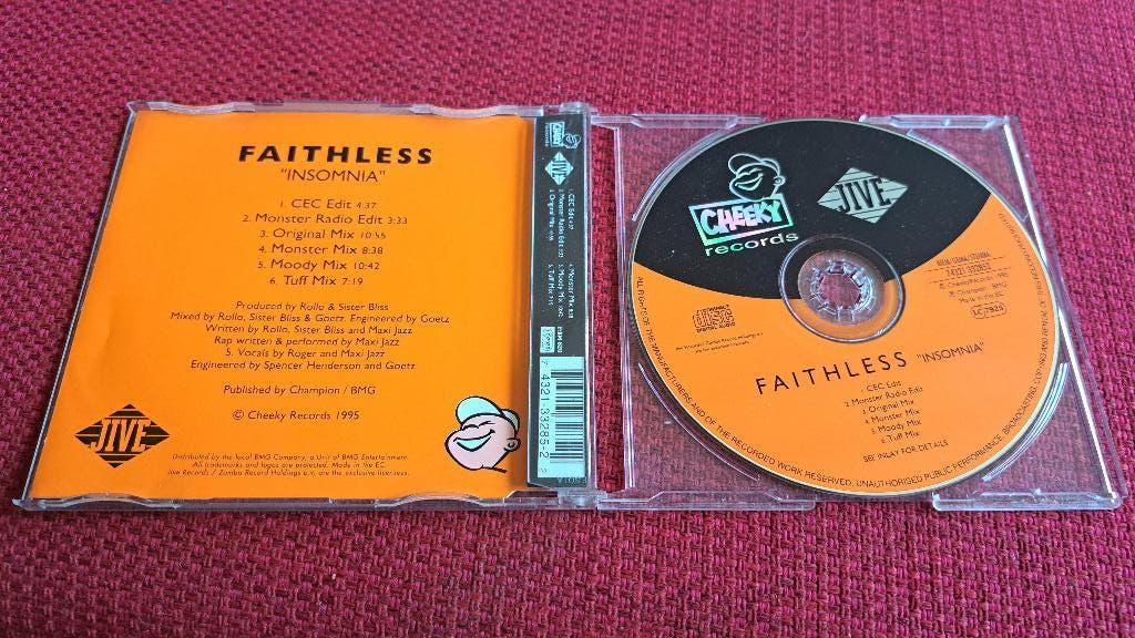 Faithless 46 minuten Insomnia cd maxi cd, 6 singles of meer, Ophalen of Verzenden, Zo goed als nieuw
