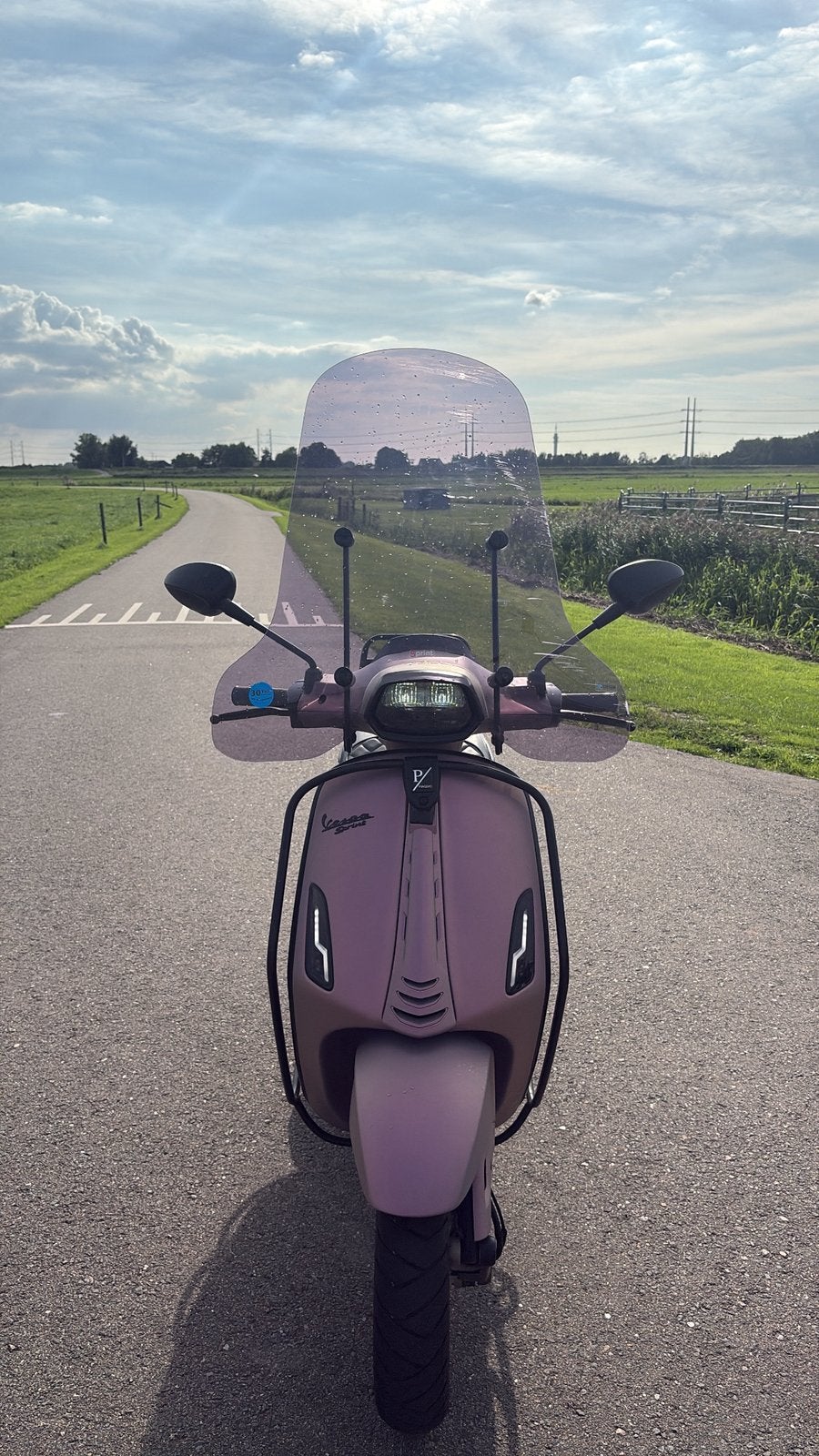 TE KOOP Vespa Sprint Specialpaint Opaco Twilight Aurelia, Fietsen en Brommers, Ophalen, Overige modellen, Maximaal 45 km/u, Zo goed als nieuw
