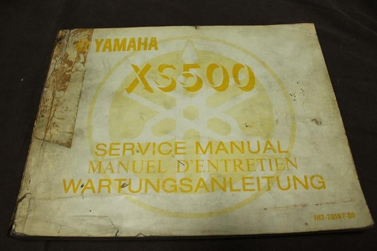 Yamaha XS500 1976 motorcycle service manual anleitung XS 500, Ophalen of Verzenden, Yamaha
