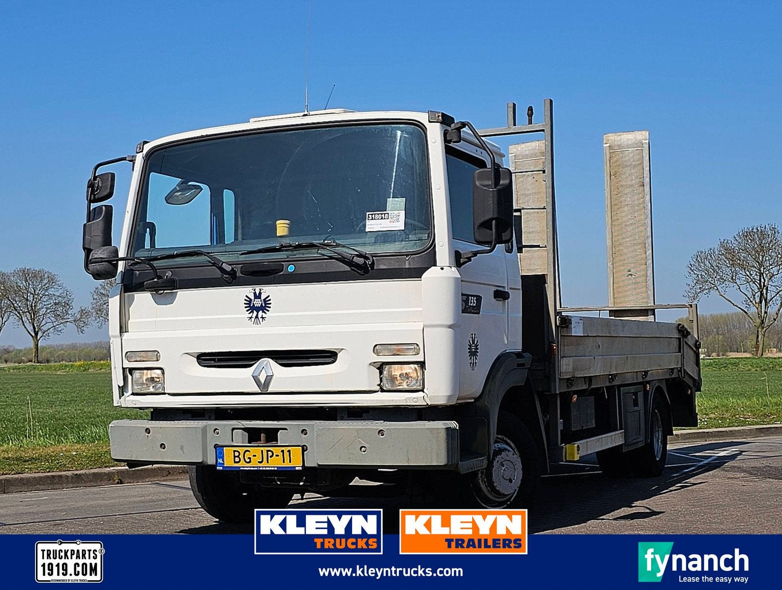 RENAULT MIDLINER S135 machnine transporter, 136 pk, Renault, Wit, Bedrijf