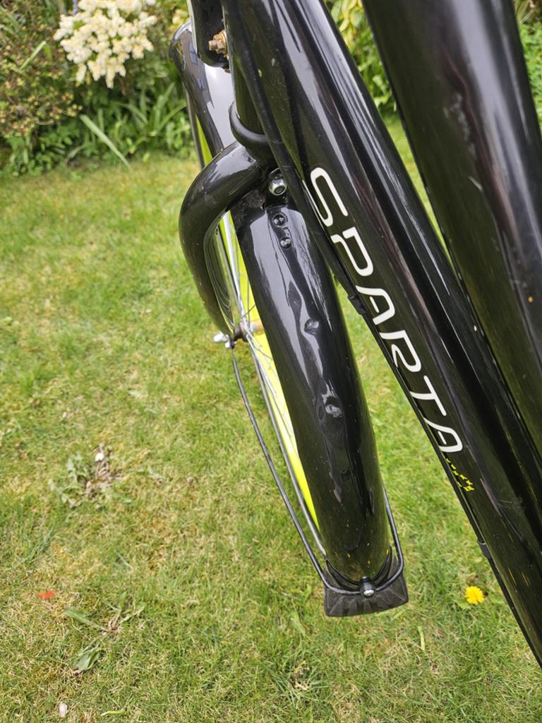 Sparta Granny fiets - Zwart met opvallende details, Ophalen, Terugtraprem, Sparta, Gebruikt