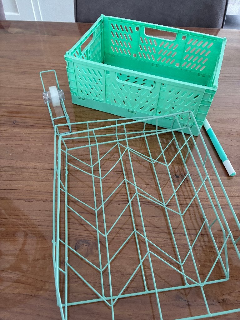 Stapelbare brievenbakjes, plakbandhouder en kistje, Ophalen of Verzenden, Zo goed als nieuw