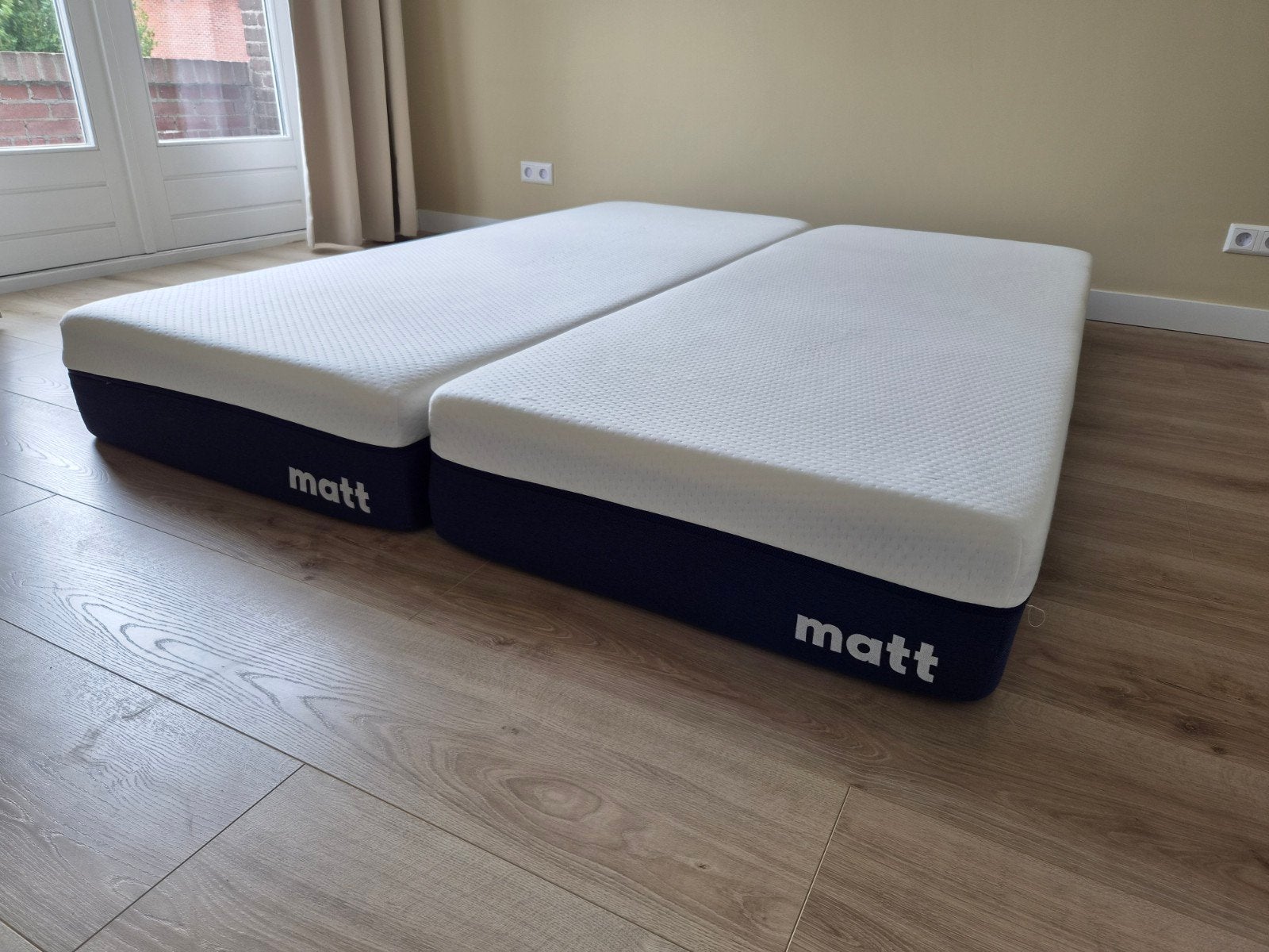 2x Matt Sleeps Matras 80x200 - Zo goed als nieuw, Huis en Inrichting, Slaapkamer | Matrassen en Bedbodems, Ophalen, Eenpersoons