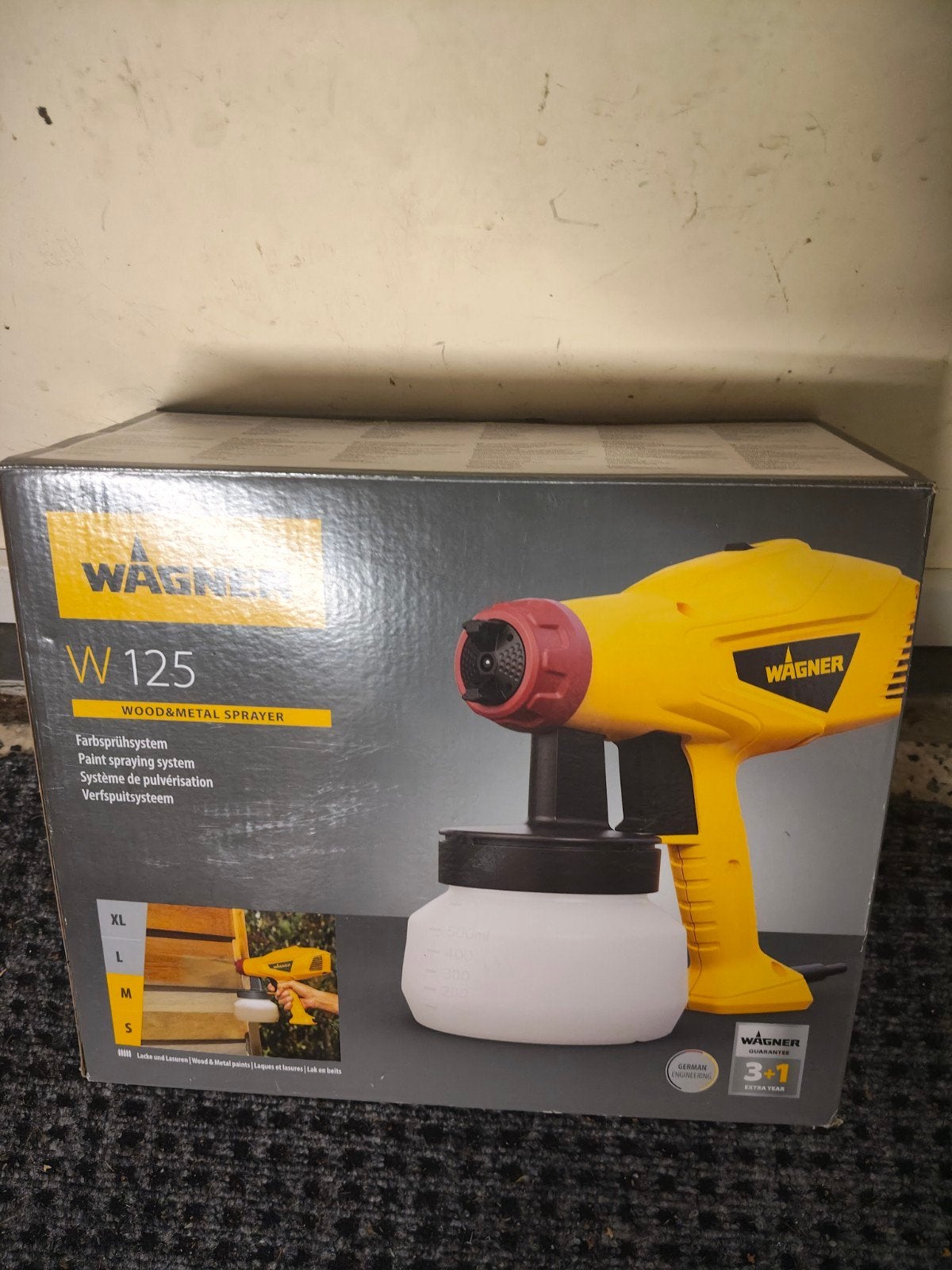Wagner W125 Verfspuit - Nieuw in doos/ongeopende verpakking, Verzenden, Nieuw, Verfspuit of Verfpomp