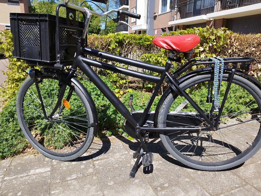 Jongens fiets met krat, Fietsen en Brommers, Fietsen | Jongens, Terugtraprem, Spirit, Ophalen, 26 inch of meer