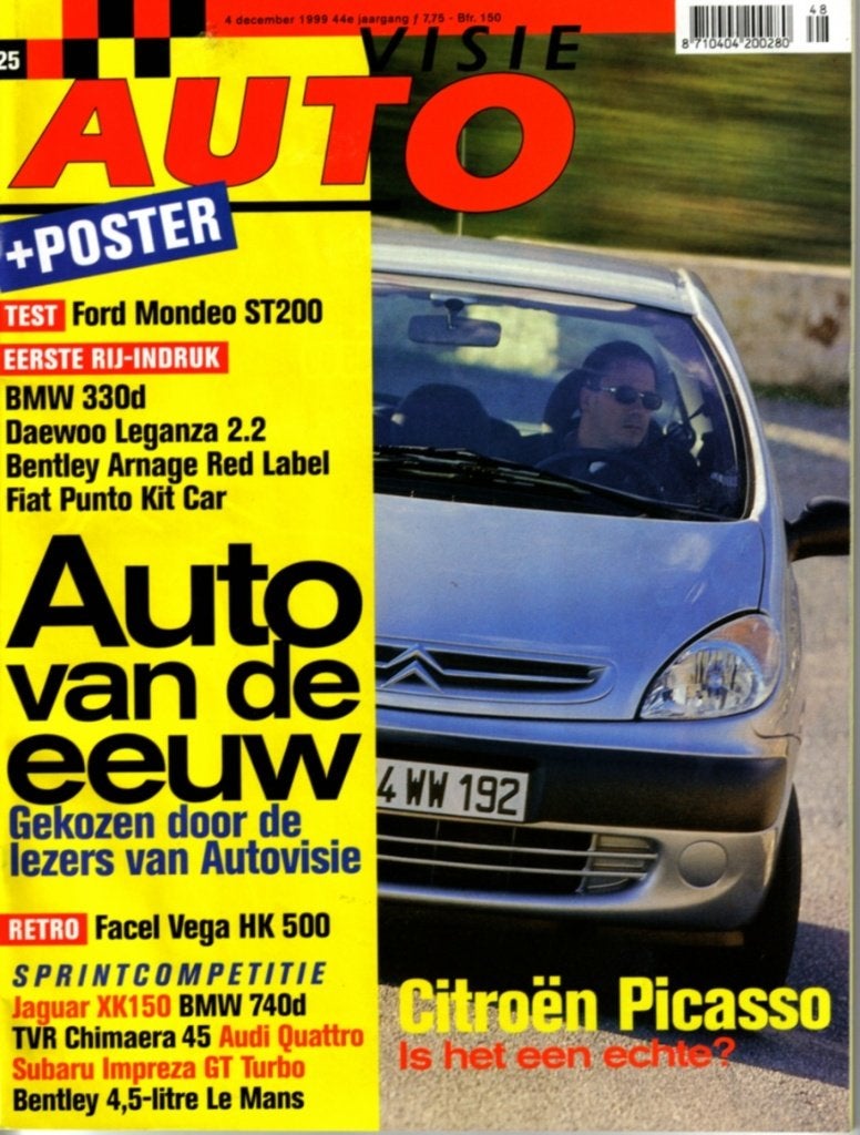 Autovisie test Ford Mondeo ST 200 1999, Ophalen of Verzenden, Gelezen, Ford