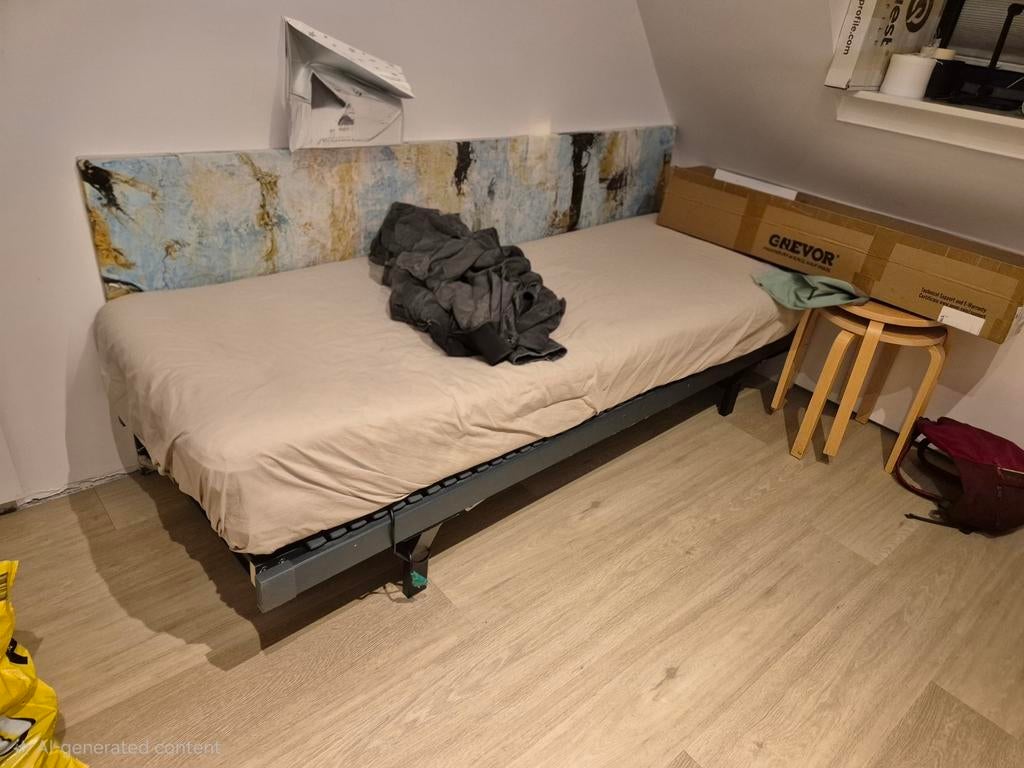 Bossflex 600 elektrisch verstelbaar bed 70x200 (defect), Huis en Inrichting, Slaapkamer | Bedden, Gebruikt, Eenpersoons, 70 cm of minder