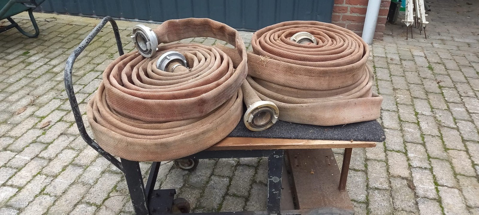 brandslangen 4 stuks, Ophalen