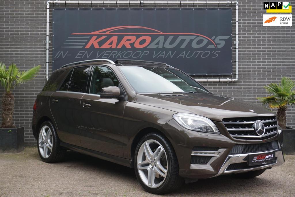 Mercedes-Benz M-klasse 350 BlueTEC 4M Pano Leer Navi Cam VOL, Automaat, 15 km/l, Gebruikt, Bruin