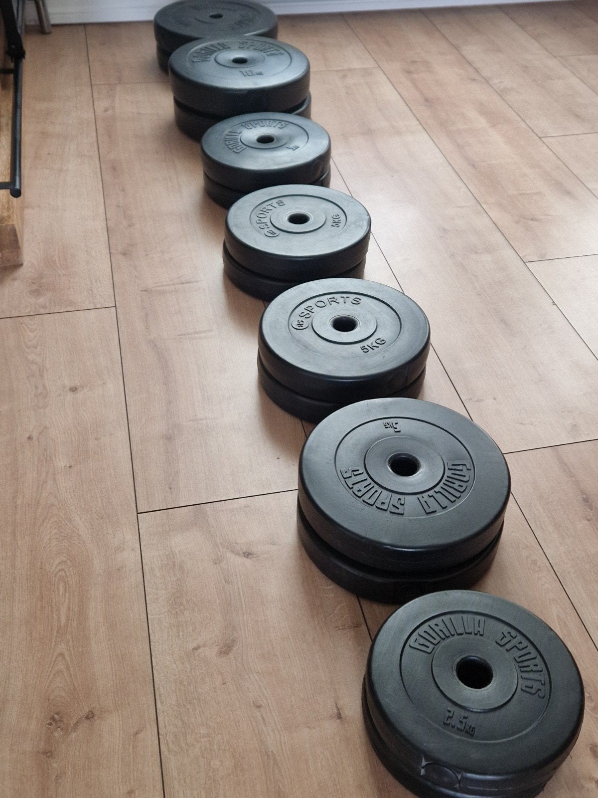 85kg kunstof gewichten 30mm, Ophalen