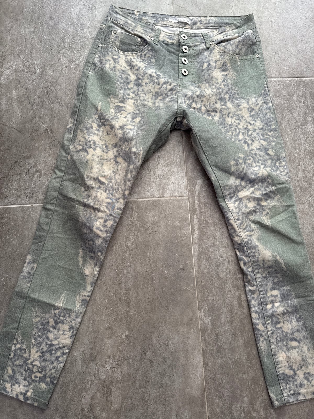 Place du Jour vintage jeans maat 38, Meerkleurig, Lang, Gedragen, Ophalen
