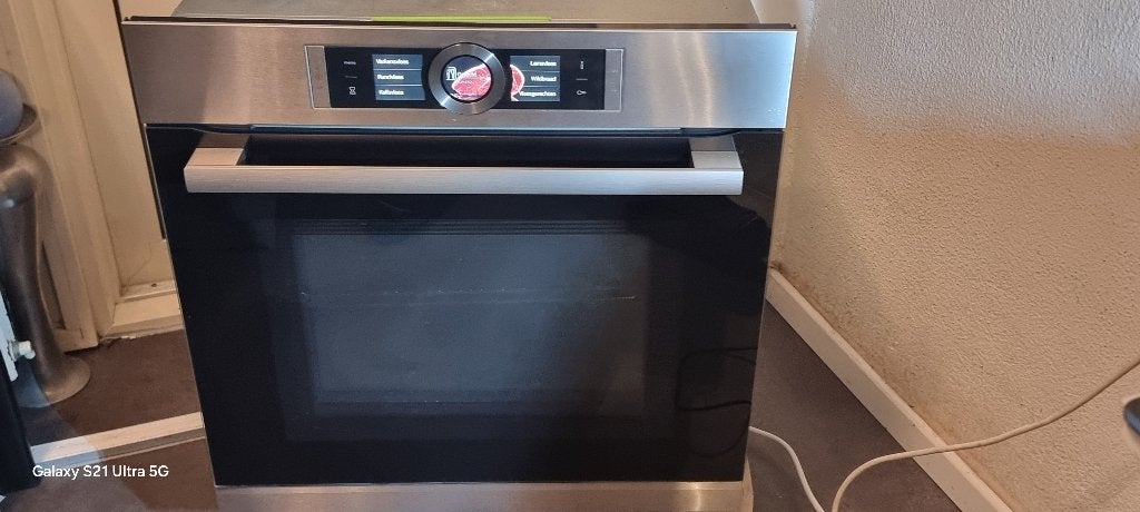 Super Bosch inbouw combi oven en magnetron model HMG636NS1, Ophalen, Gebruikt, Bosch, Oven met grill