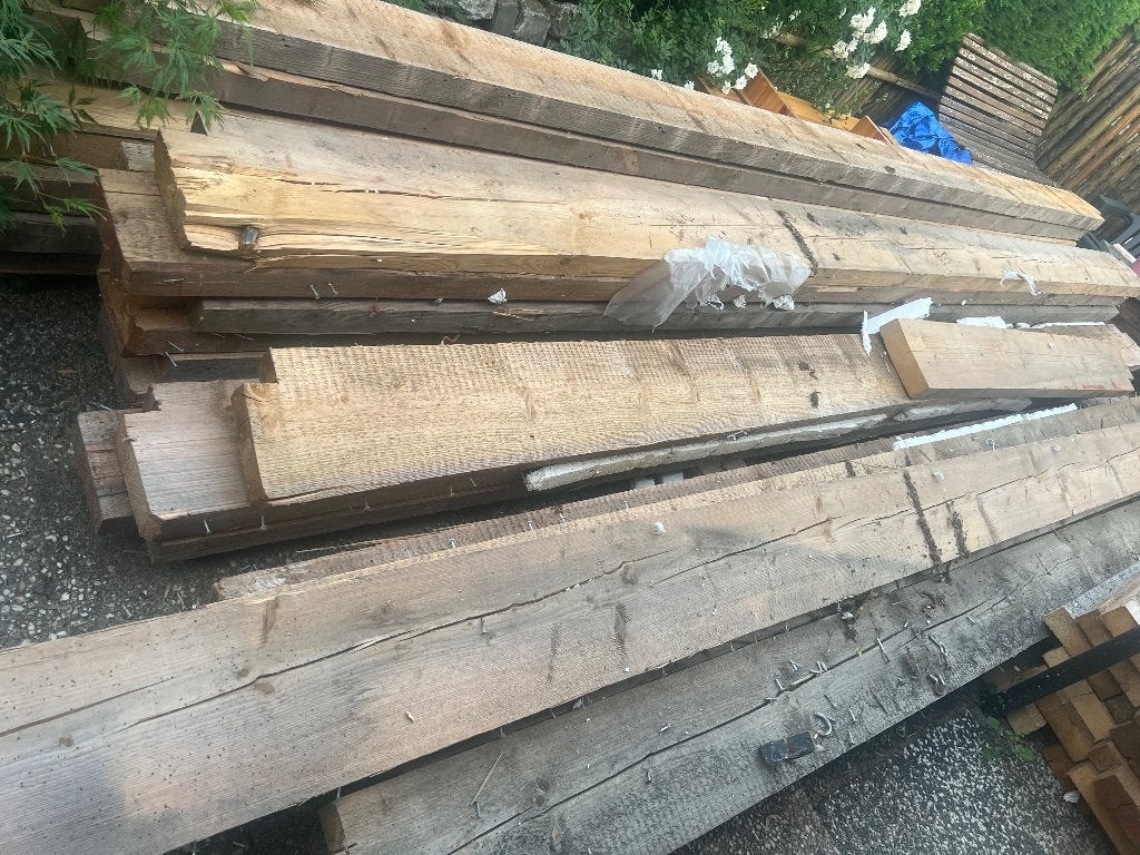 Gording hout, Ophalen, Gebruikt