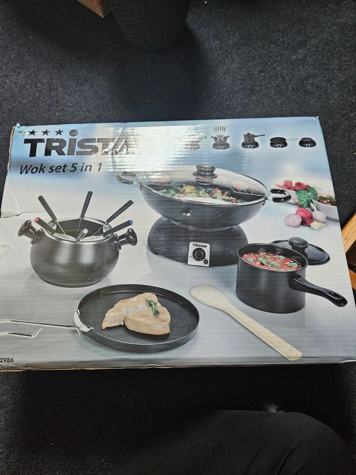 Tristar Wokset 5-in-1: Wok, Fondue, Grill en meer, Ophalen of Verzenden