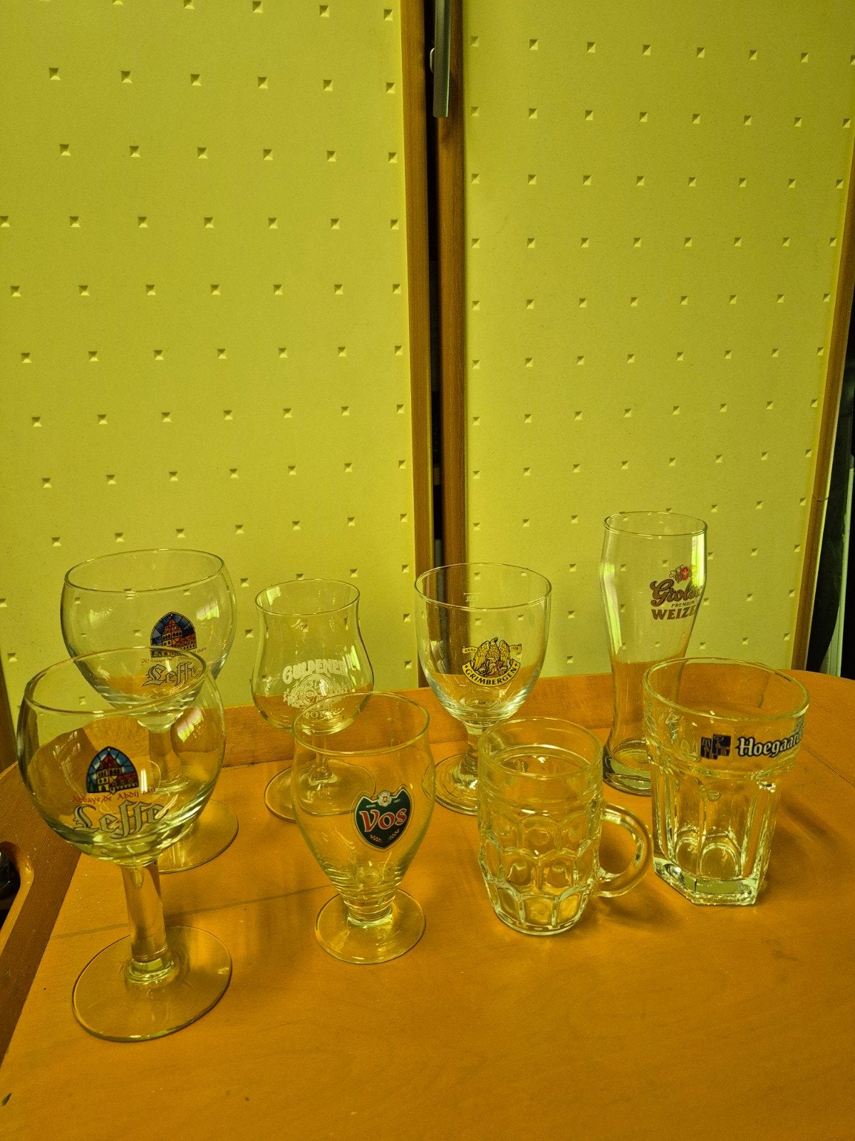 Diverse bierglazen collectie - 9 stuks, Ophalen of Verzenden