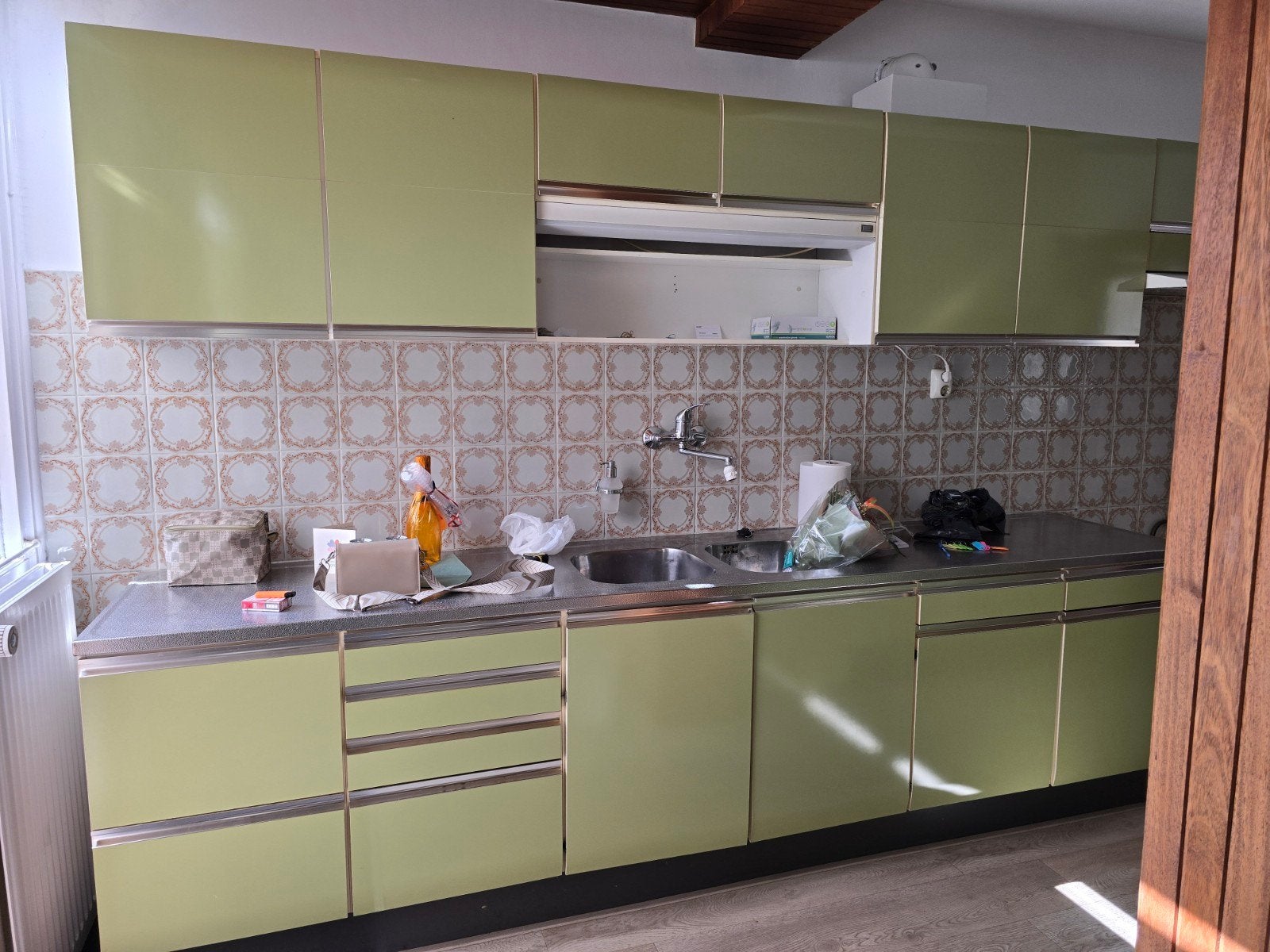 retro  Keuken, Ophalen, Gebruikt, Hoekkeuken, Kunststof