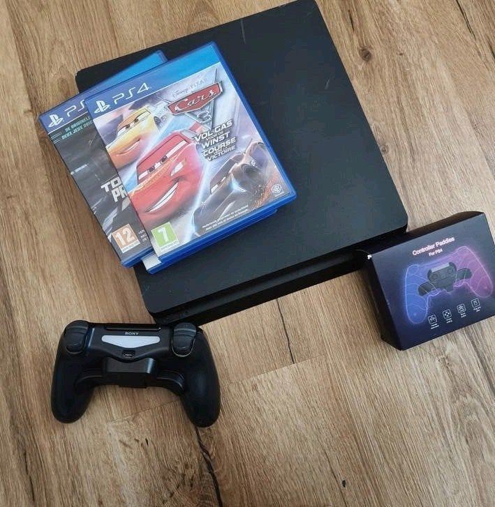 PlayStation 4 Slim met controller en games, Spelcomputers en Games, Spelcomputers | Sony PlayStation Vita, Ophalen of Verzenden