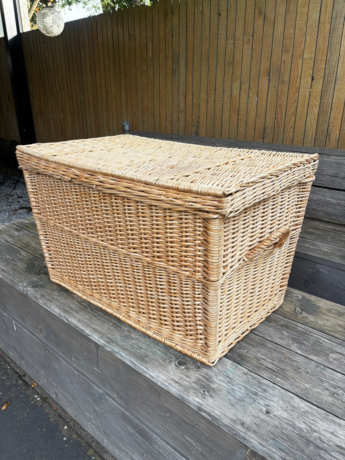 Mooie rieten mand, Ophalen, Overige typen, Vintage, Zo goed als nieuw