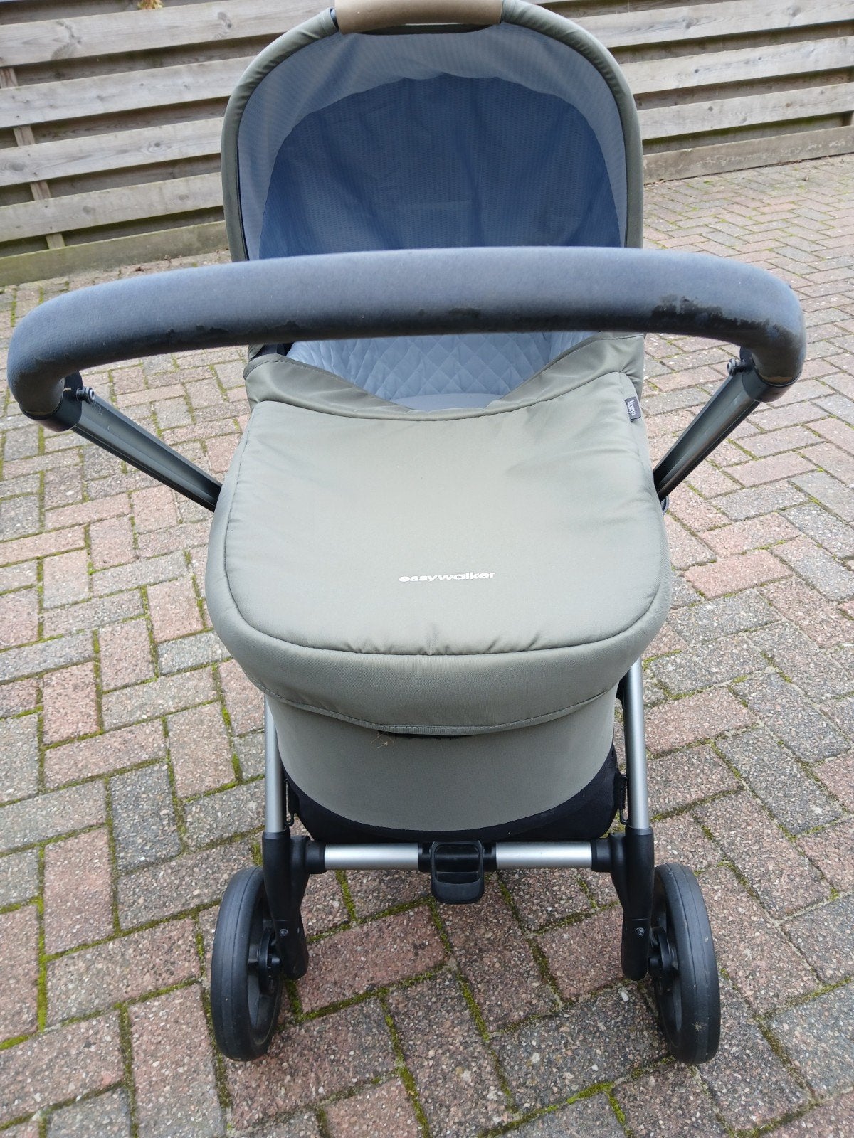 Mooie groene kinderwagen/wandelwagen., Ophalen, Gebruikt, Combiwagen, Overige merken