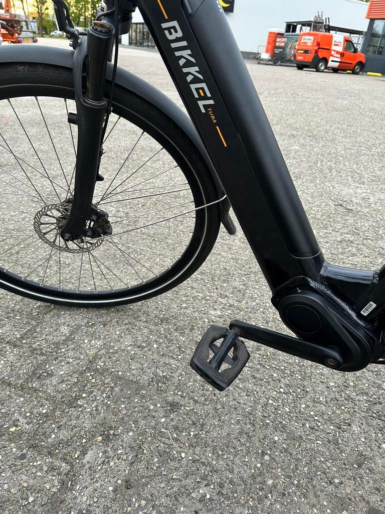 Bikkel tuba disk elektrische damesfiets 55 maat, Zo goed als nieuw, 51 tot 55 cm, 50 km per accu of meer, Ophalen