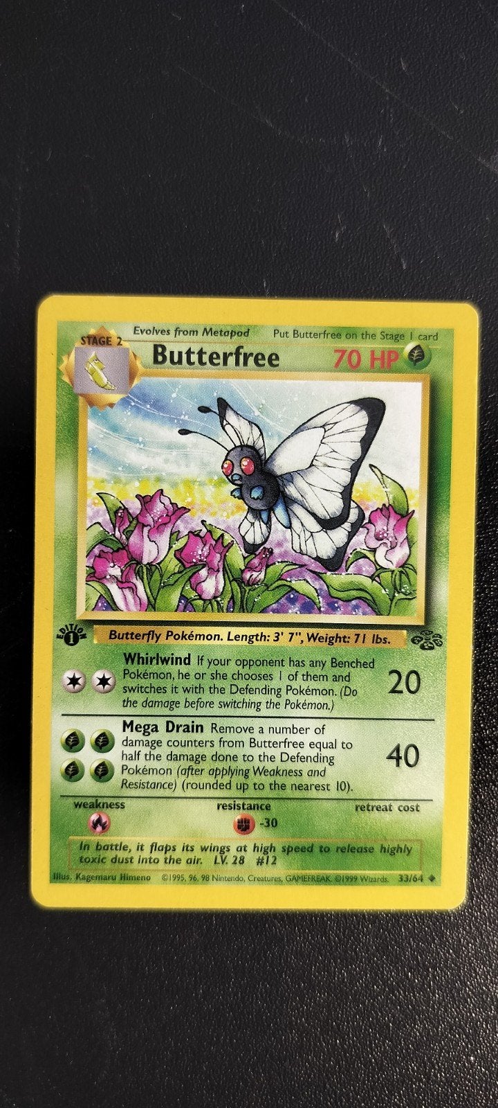 1st edition Jungle Butterfree, Ophalen of Verzenden, Gebruikt, Losse kaart