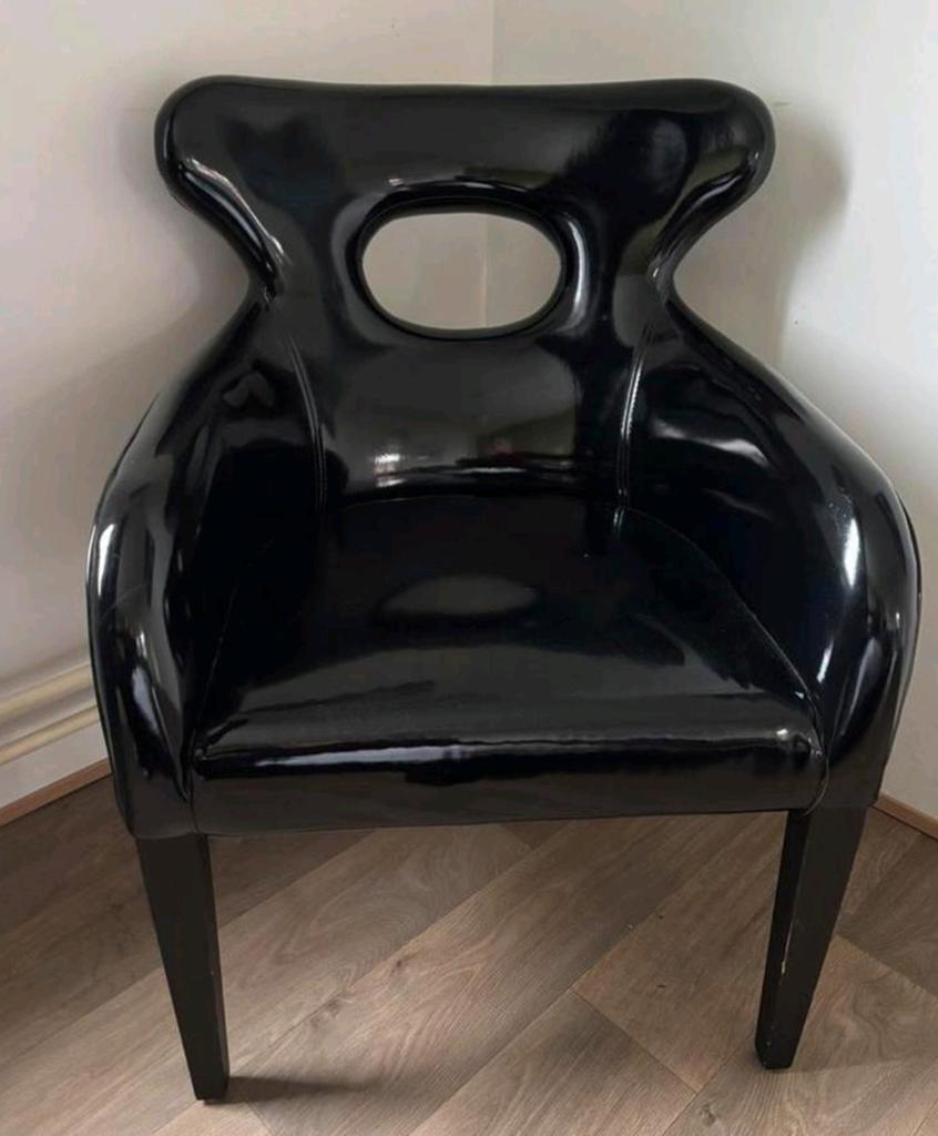 Mooie zwarte Kuka design fauteuil, Ophalen