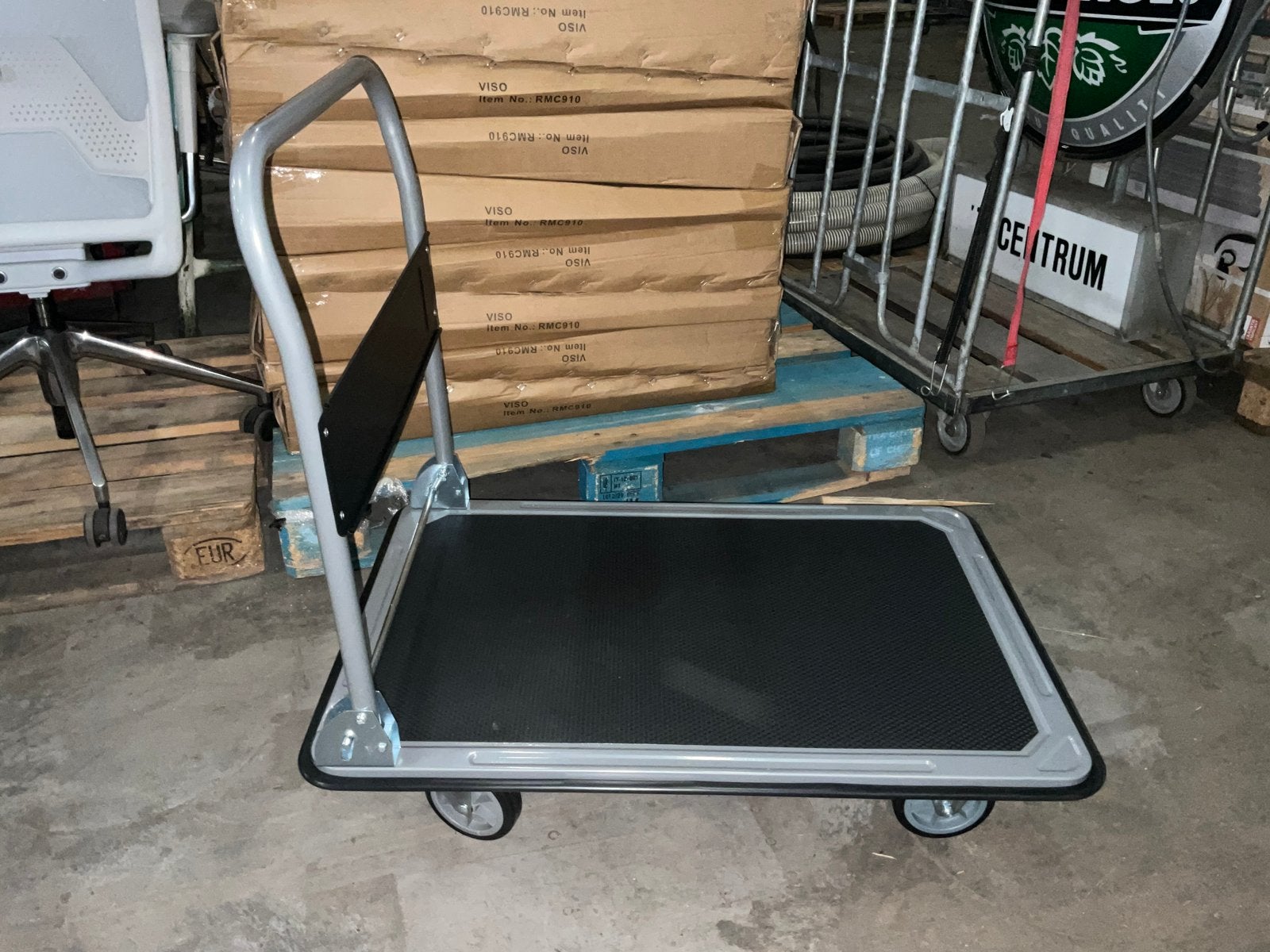 Viso - RMC910 - Transportwagen 250KG 90x60cm, 100 liter of meer, Ophalen, Zo goed als nieuw, Transportkar