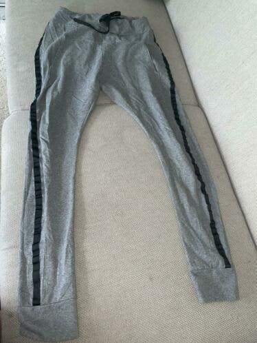 Be a diva 18 188 grijs zwart broek pants, Verzenden, Be a diva, Gedragen, Grijs
