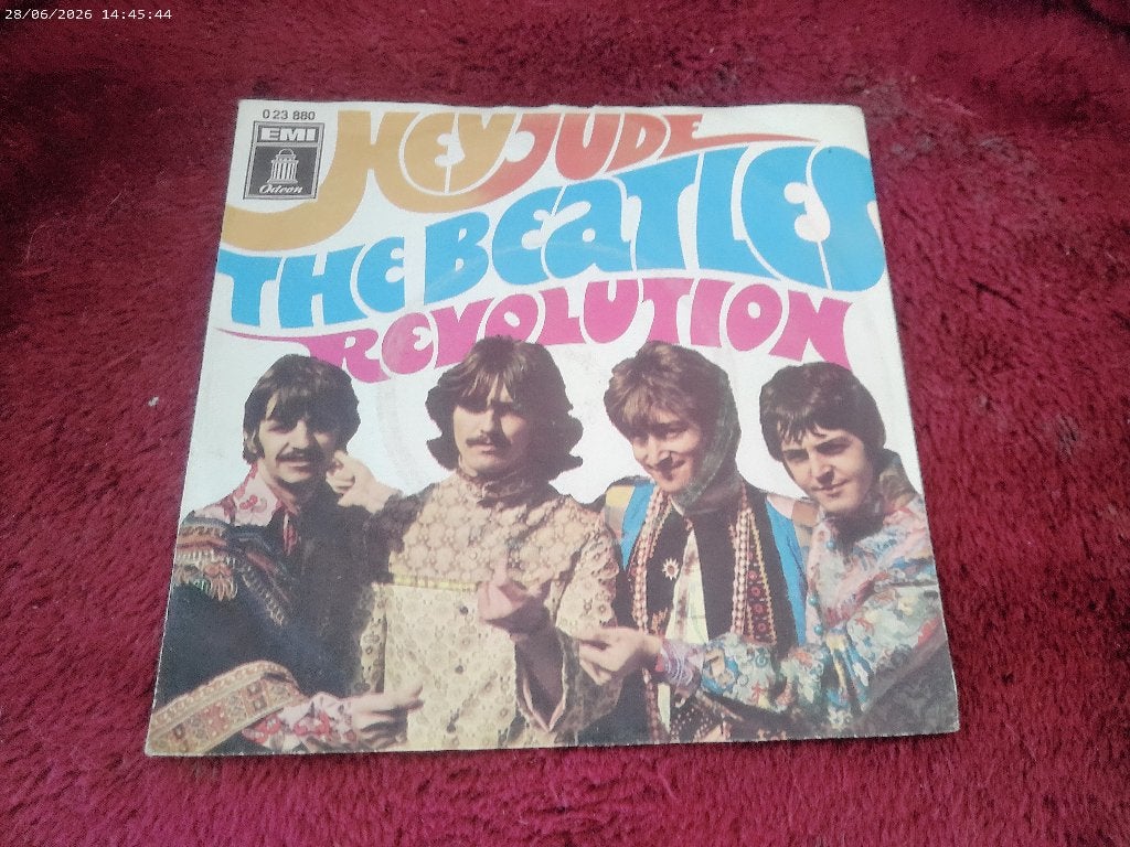 The Beatles - Hey Jude / Revolution, Cd's en Dvd's, Vinyl Singles, Gebruikt, Fotohoes, 7 inch, Ophalen of Verzenden