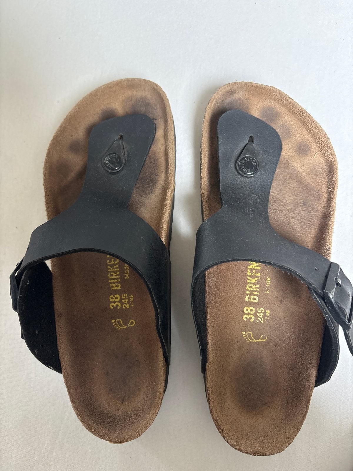 Birkenstock Gizeh sandalen - Zwart - Maat 38, Kleding | Dames, Ophalen of Verzenden, Gedragen, Zwart, Sandalen of Muiltjes