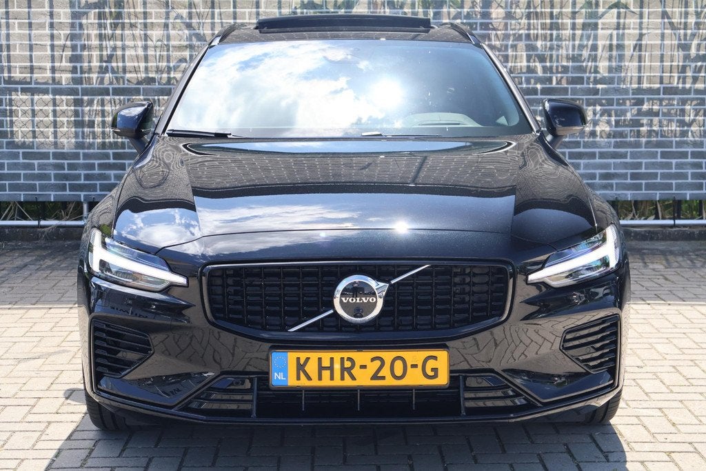 Volvo V60 2.0 T6 Plug-in hybrid AWD Ultra Dark | Adaptieve C, Auto's, Volvo, Automaat, 12 maanden, Stof, Euro 6