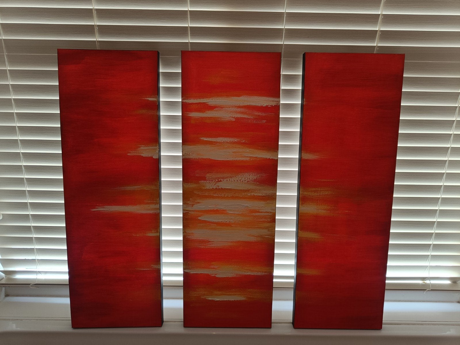 Set van 3 handgeschilderde canvas schilderijen, Ophalen