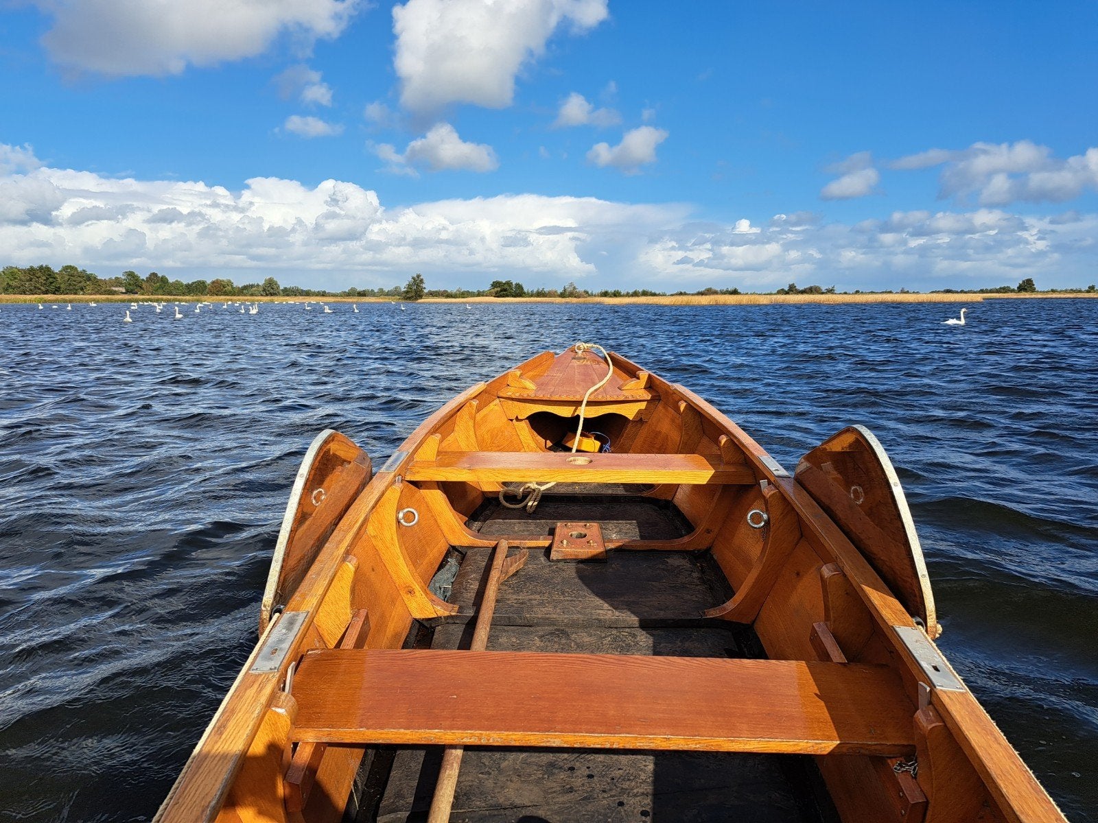 Zeil Punter , eikenhout Gieterse punter Giethoorn, Ophalen of Verzenden, Gebruikt