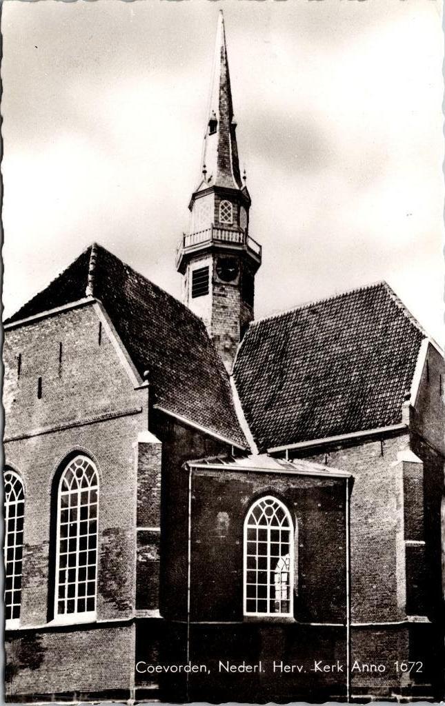 Coevorden - Nederl. Herv. Kerk (1959), Verzenden, 1940 tot 1960, Gelopen, Drenthe