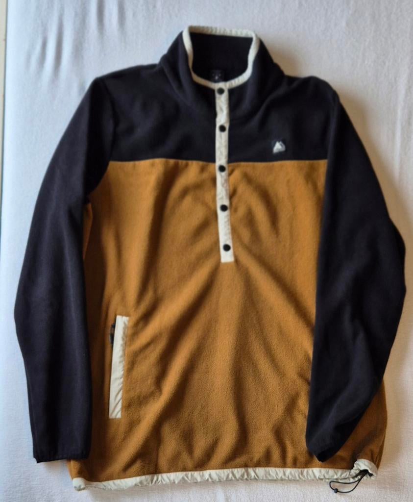 Fleece trui Protest zwart bruin creme XXL, Kleding | Heren, Wintersportkleding, Zo goed als nieuw, Trui, Overige maten, Ophalen of Verzenden